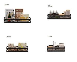 Quality 201 Stainless Steel Kitchenwares 25cm-40cm Wall Mounted Condiment Organizer wholesale