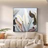 Buy cheap Hand Painted Textured Canvas Oil Painting of Abstract Flower in Modern Style for from wholesalers