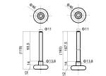 Short / Long Nylon Garage Door Rollers 119mm 193mm Length