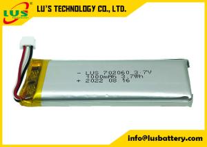 China High Temperature Li Poly Battery 3.7V LP702060 1000mah Lithium Ion Battery For Car Tracker on sale