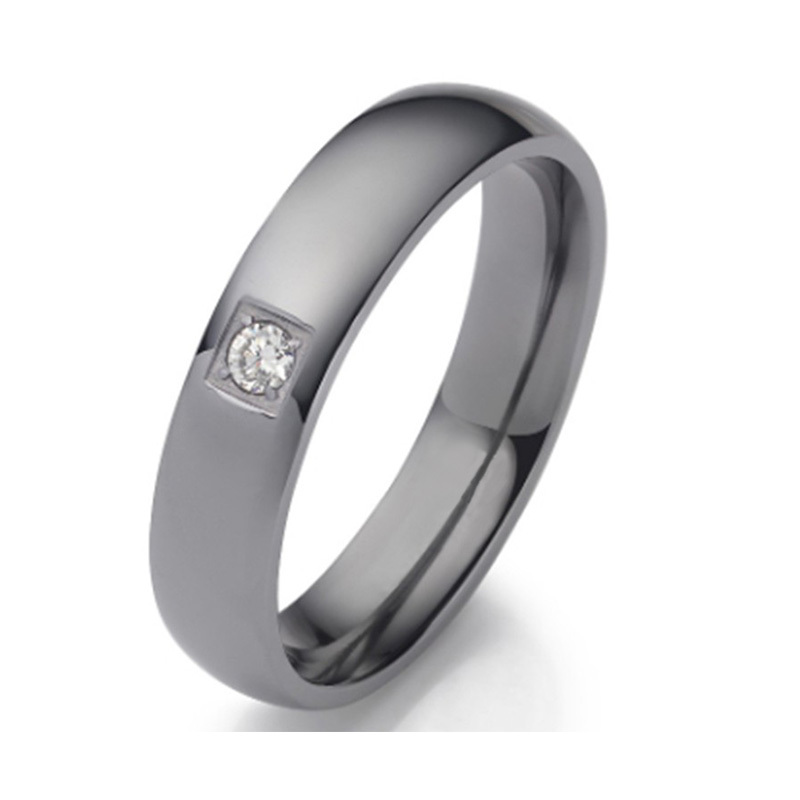Tantalum Plain Jewelry Engagement Ring Brushed Domed Pure Tantalum Wedding Band