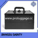 Whole black crocodile surface train cosmetic case