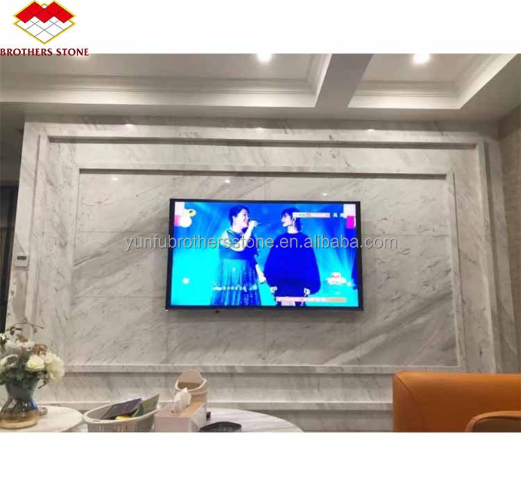 Natural Stone Cut-To-Size Foshan Greek Jazz White Marble Slab with Polished Finish