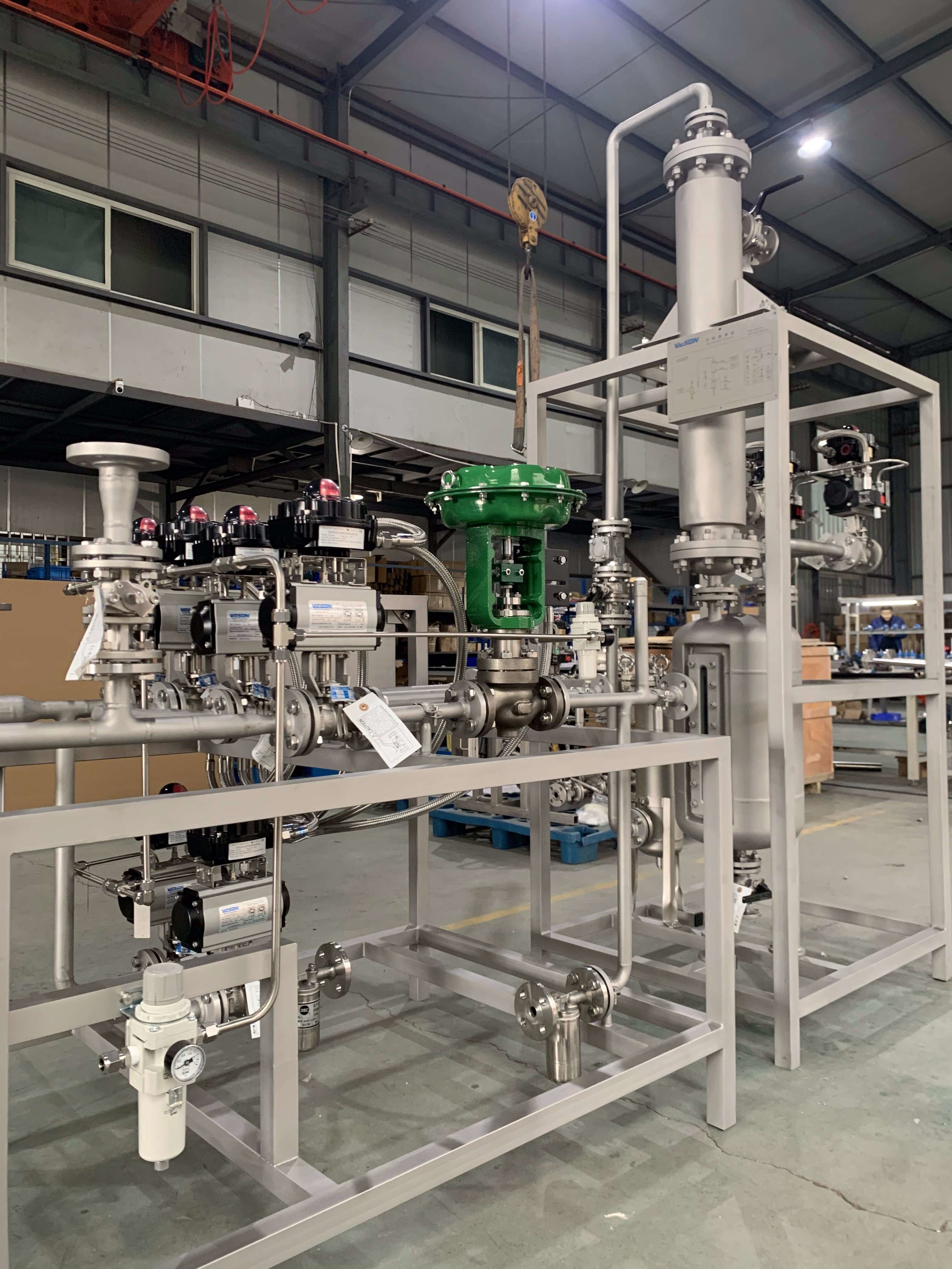 Industrial Skid Mounted Equipment For Heat Exchanger Steam Valve