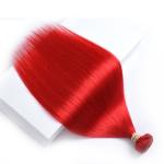 Fashion Red Color Ombre Hair Weave Virgin Hair Weft 12-26 inch