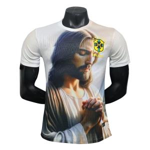 Quality Brazil White Jesus Special Edition Jersey Group Customized Exclusive Design wholesale