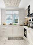Metal Honey Oak Natural Wood Kitchen Cabinets Ready Made OEM