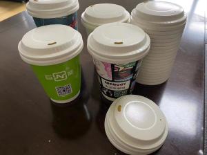 Quality Environmental Friendly Paper Cup Cover Making Machine AC380V 50HZ wholesale