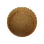 Disposable Kraft Paper Bowls Takeaway Packaging Meal Bowl Customized LOGO