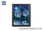 Framed Lenticular Flip 3D Painting Wall Decoration Wolf Pattern 0.6MM Thickness