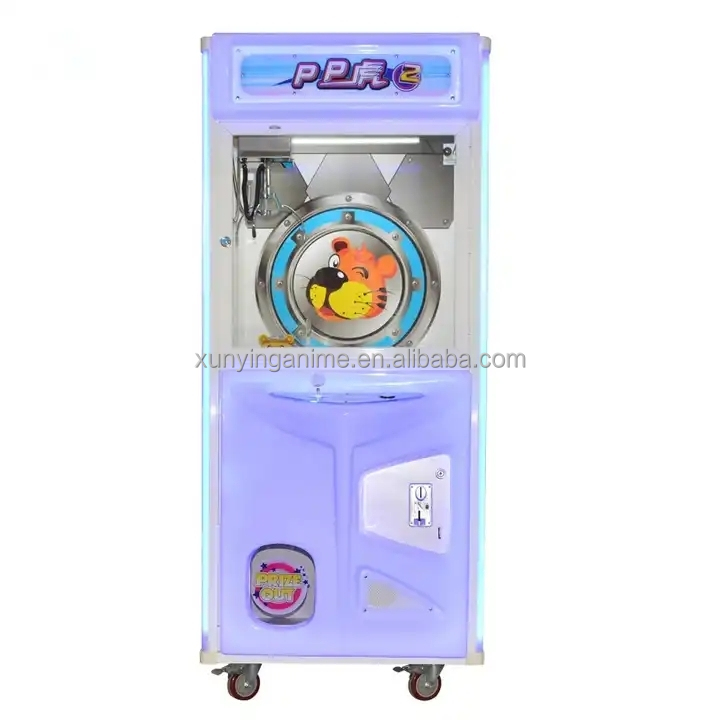 Metal Acrylic Plastic 60KG Capacity Coin Operated Claw Crane Vending Machine for Kids