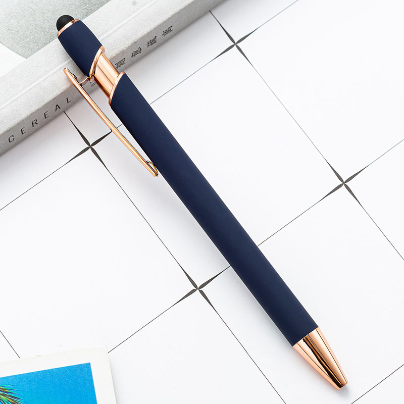 Gel-Ink Ball Pen With Rose Gold Rose Pink Advertising Ballpoint Pen Personalized Gift