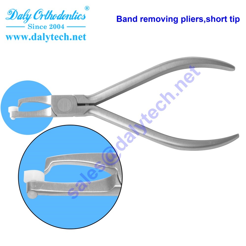 Oliver-Jones posterior band removal pliers,short tip of orthodontic pliers