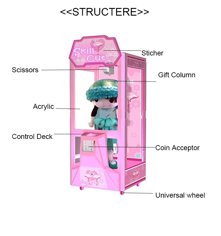 Single Cut Gift Vending Machine For Indoor Entertainment Center