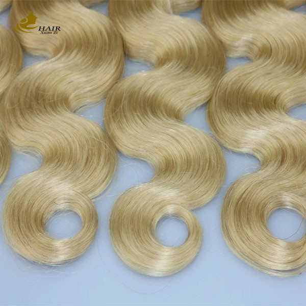 100% Human Cuticle Aligned 613 Virgin Ombre Human Hair Extensions Seamless ODM