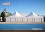 Outdoor Party Gazebo Canopy Marquee 5x5m With Plain White PVC Sidewall Around