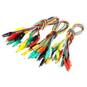 Quality Double Ended Crocodile Power Cable Assemblies Cord 100cm Length PVC IRON Material wholesale