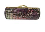 Fashionable Vinatge Leather Matel Hard Sunglasses Cases Bag For Women