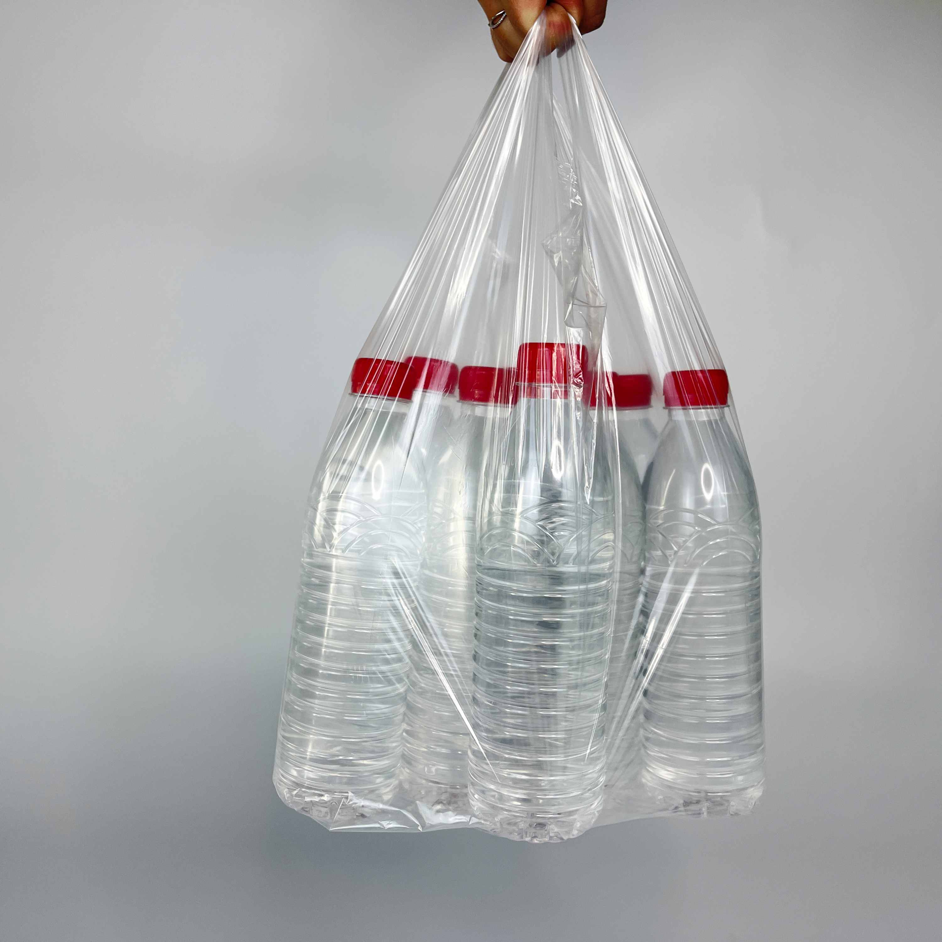 Vest Type Garbage Bag for Household Products HDPE/LDPE/LLDPE Disposable Black Plastic Bag