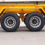2 Tandem Axles 40FT ISO Straight Skeleton Truck Semi Trailers for Light