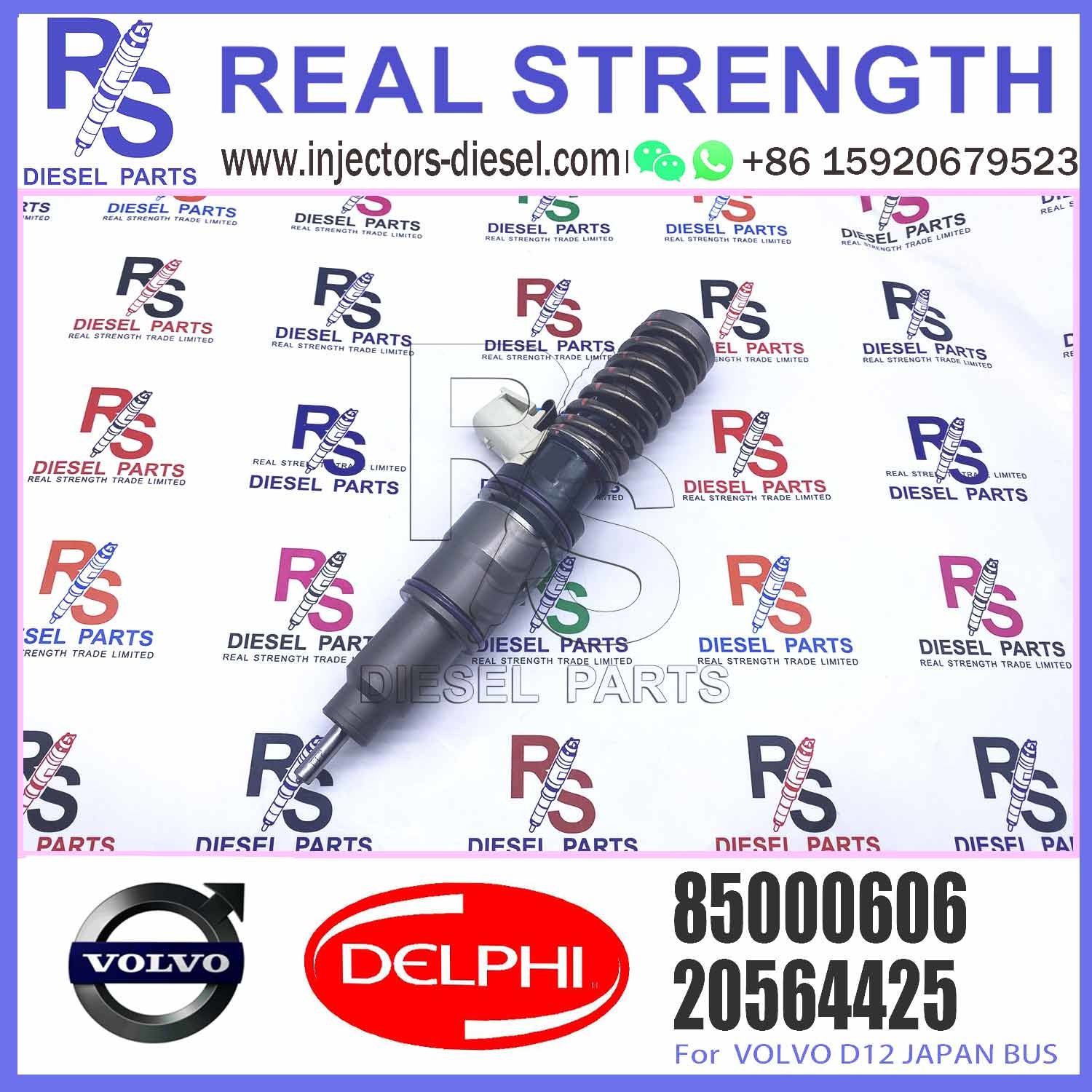 Diesel Engine 4 PINS Fuel Injector 20564425 BEBE4D10001 BEBE4D29001 BEBE4D40001 for V-O-L-V D12 JAPAN BUS