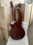 Custom 6/6/8 Strings Double Neck Harp Electric Acoustic Guitar