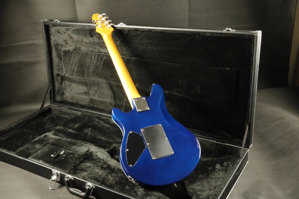 Mahogany body HsH pickups Quilted Maple Top single Binding Music Man olp Electric guitar Guitarra transparent pickguard