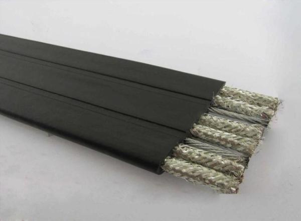 UL2468 Screened Electrical Flat Cable Multi Core , Flat Conductor Cable For
