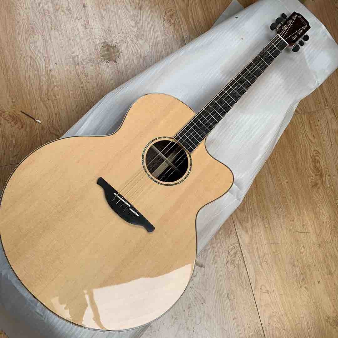 AAAA All Solid Spruce Top Rosewood Back Side F35C Type Acoustic,Abalone inlay,1PCS neck,Solid Spruce top acoustic guitar