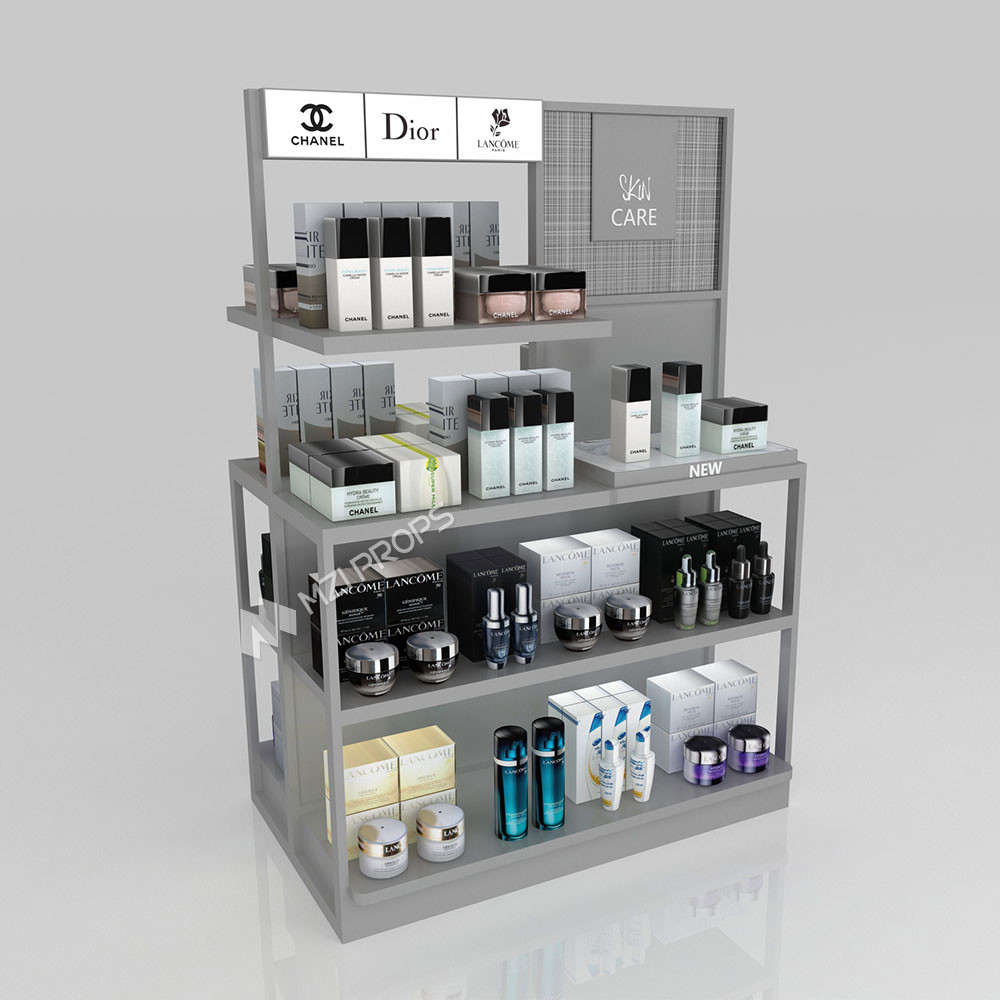 GDR11-ZD01-D Fashion Exhibition Display with LED Light Strips and Crystal Block for Retail Stores