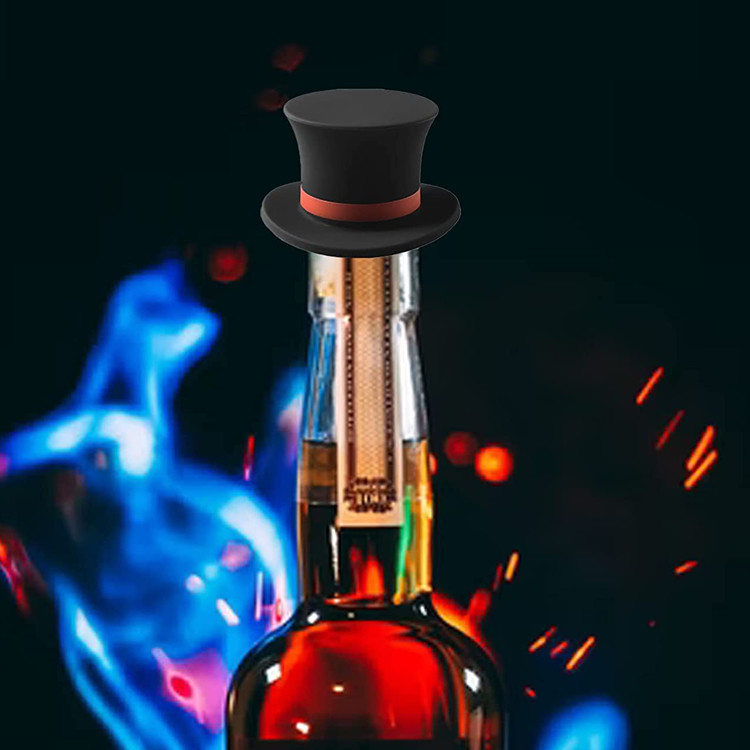 Magic Hat Silicone Wine Stopper And Pourer Sparkling Champagne Soda Bottle Stopper