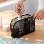 Mesh Makeup Cosmetic Bag Portable Travel Organizing Zipper Pouch Toiletries