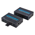 Black TCP IP 60HZ 100M 1080P HDMI Extender