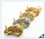 Wall Street Full Of Rhinestone Lucky Cattle Trinket Box Decoration Animal
