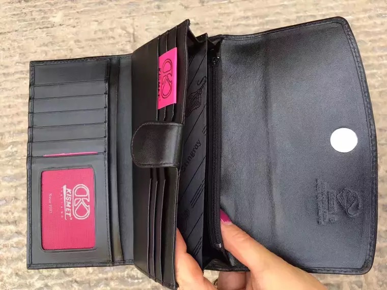 Authentic Stingray Skin Female Long Trifold Wallet Coin Case Genuine Leather Women Large Red Clutch Purse Lady Money Bag