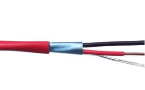 Quality 12 AWG 2 Cores Shielded Fire Alarm Cable Solid Copper Conductor FPL-CL2 PVC wholesale