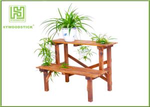 Quality Standing Outdoor Durable Bamboo Flower Pots Garden Shelves For Home wholesale
