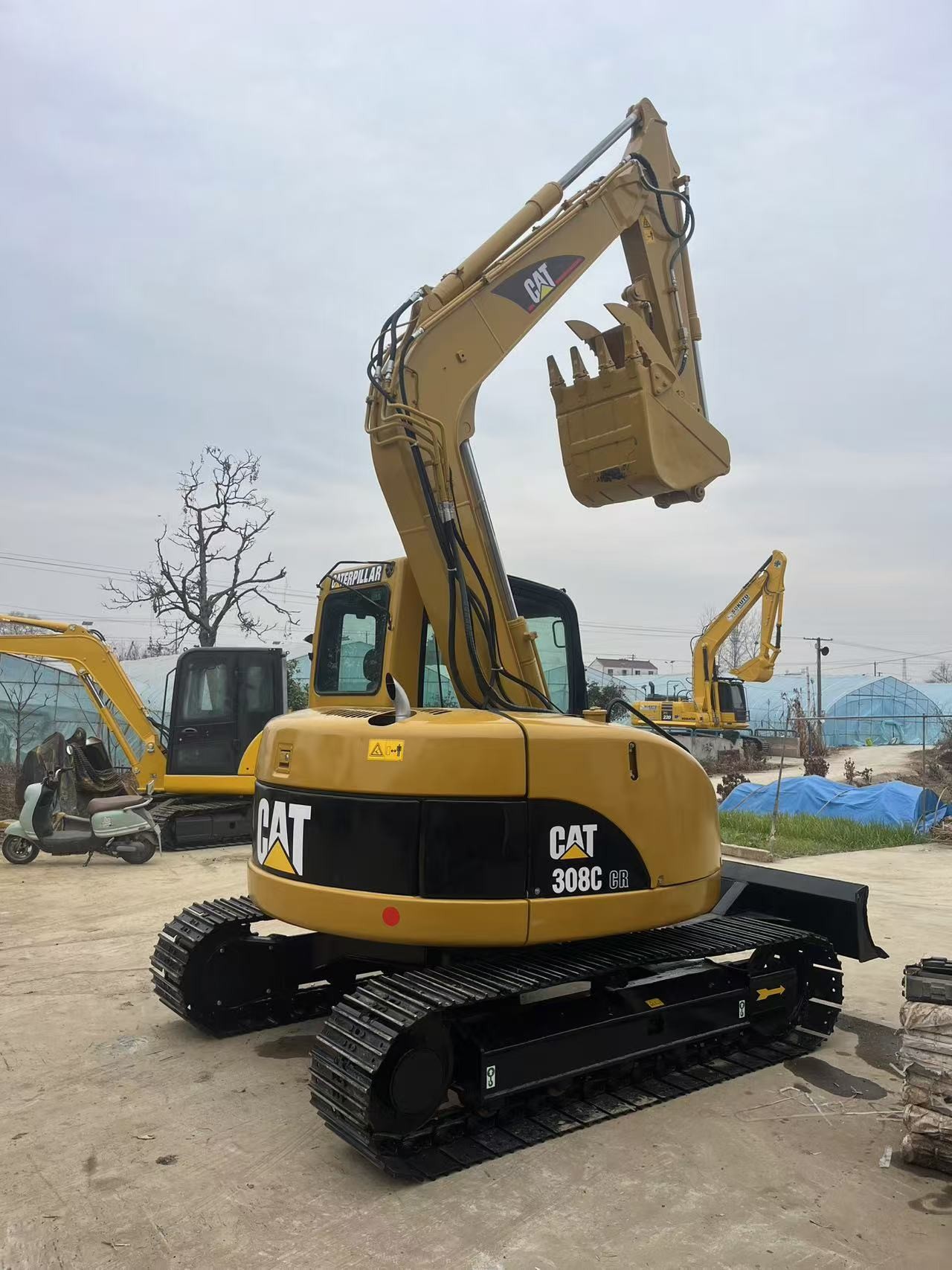 8 Ton Cat Used Backhoe Crawler Excavators CAT 308C Second Hand Diggers With 0.28m3