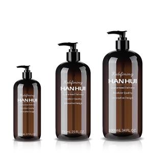 Quality Shampoo PET Bottles 500ml 750ml 1000ml Bathroom Shampoo Dispenser Bottles wholesale