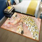 Light Luxury Peacock Pattern Bedroom Blanket Sofa Bedroom And Living Room Floor