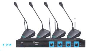 Quality VHF four channels wireless conference microphone K-204 wholesale