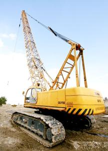 Quality Adjustable Knuckle Boom Length 80m Hydraulic Crawler Crane 28 ton QUY80 wholesale