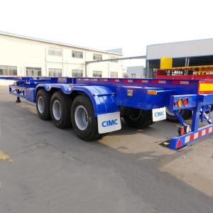 Quality Q345B Steel Beam 60 Ton 45ft Container Chassis Trailer wholesale