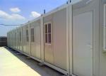 White Flat Pack Modular Buildings 10 Sets Horizontal Connection On Construction
