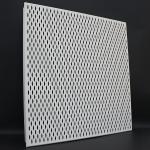 Perforated Aluminum Alloy Clip In Ceiling 600×600mm White Color Suspended Metal