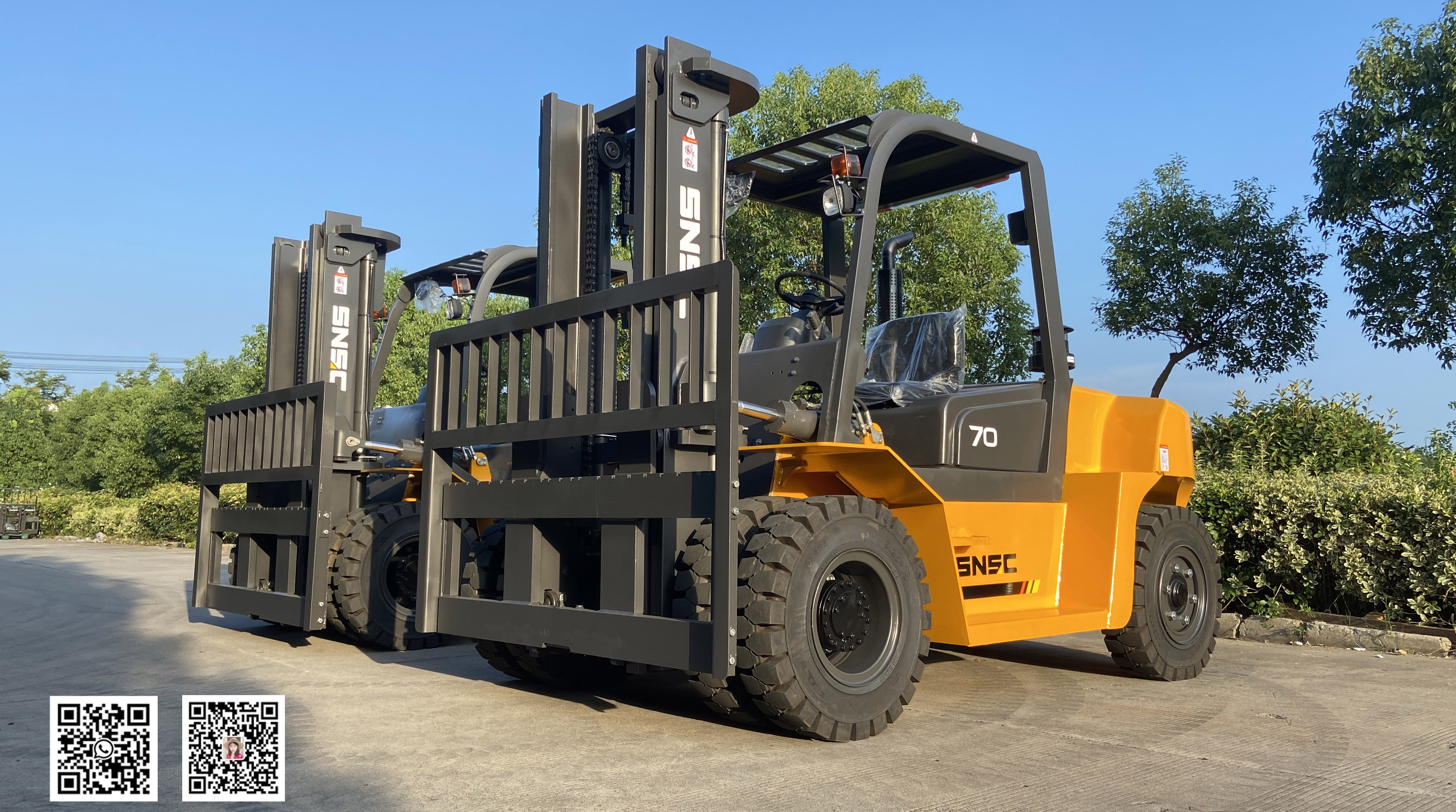 20 Years Experience Rough Terrain Forklift with Diesel Engine and 7 Ton Capacity