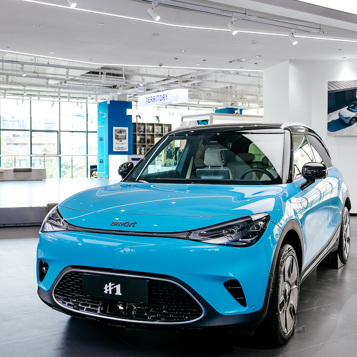 66 Kwh Battery Capacity Energy Vehicle CLTC 535Km Smart Car 2022 Beautiful Design EV Car Elf 1 Pure SUV with Left Steering
