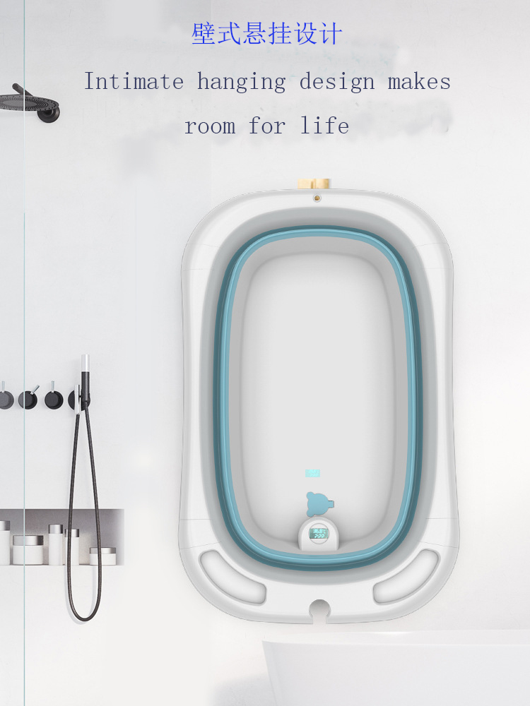 BPA Free Foldable Plastic Infant Bathtub Comfortable Childrens Bathtub
