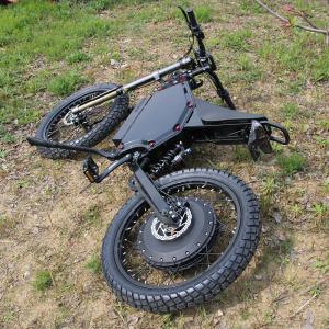 Quality 110 km/H Full Suspension Mountain Bike , 72V12000W Powerful Electric Bike wholesale