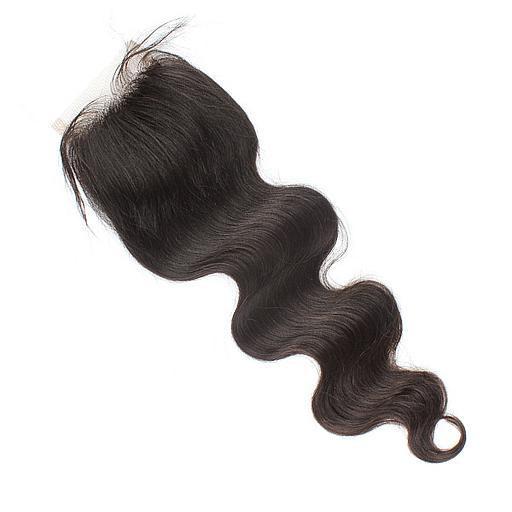 Hot Sale Indian Hairpiece Natural Black Body Wave Lace Front Closure With Baby